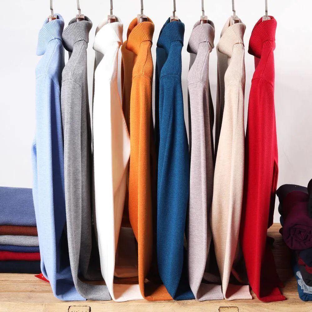 Warm Color Turtleneck Sweater