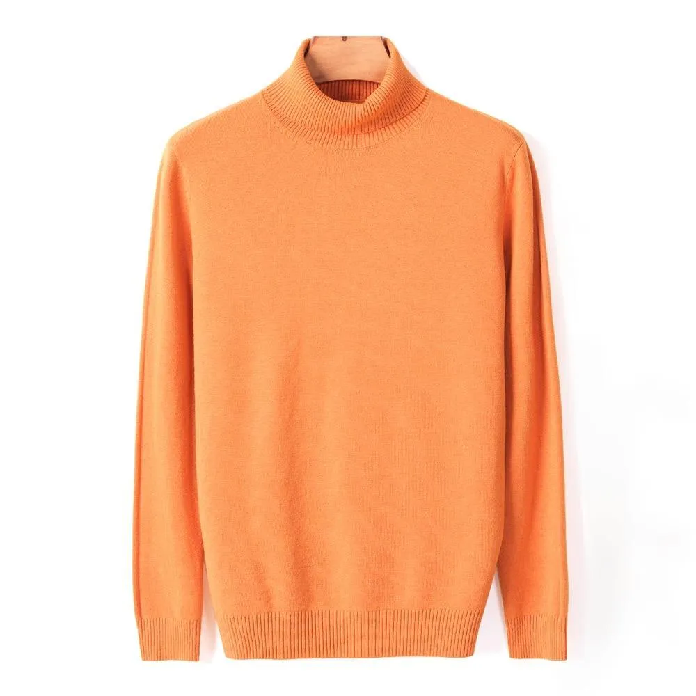 Warm Color Turtleneck Sweater
