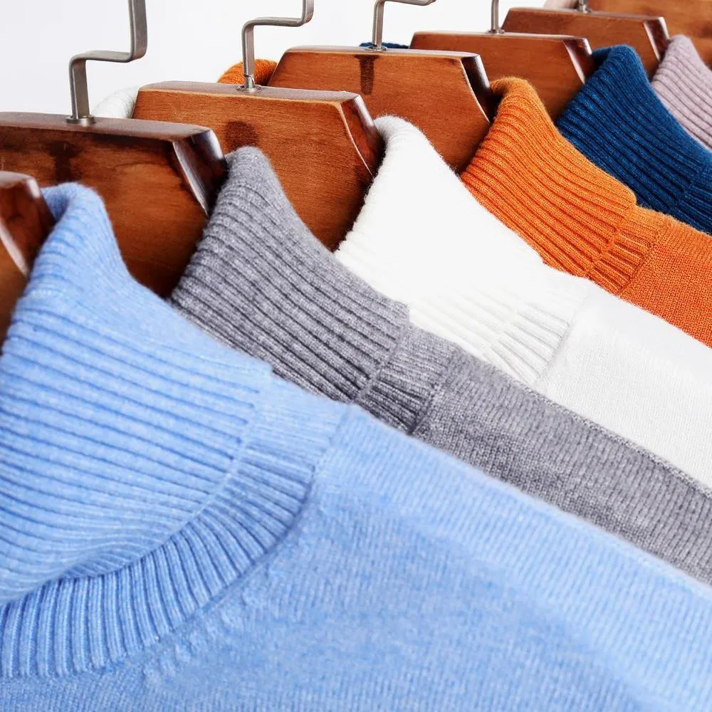 Warm Color Turtleneck Sweater