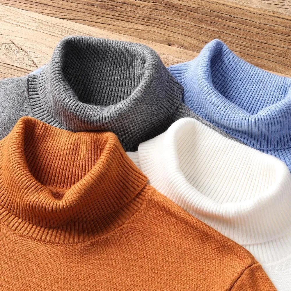Warm Color Turtleneck Sweater