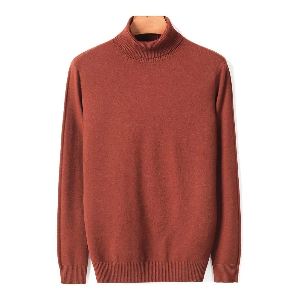 Warm Color Turtleneck Sweater