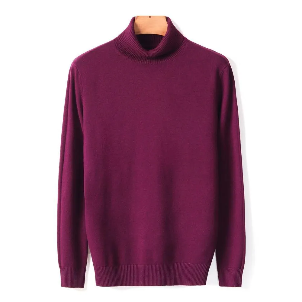Warm Color Turtleneck Sweater