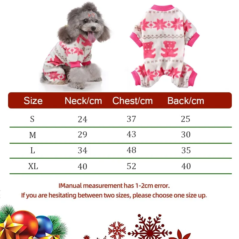 Winter Warm Dog Pajamas